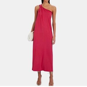 ENZA COSTA Luxe Knit‎ Dress One-Shoulder Pink Resort XS